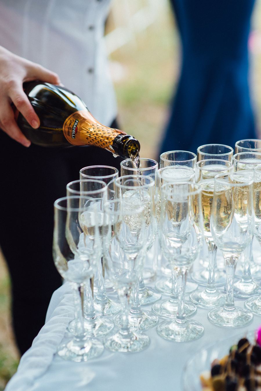 Brindis y detalle de mesa en Espacio La Rural